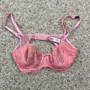 NEW Victoria's Secret Dream Angels Push Up Without Padding Bra Pink Orange 34C